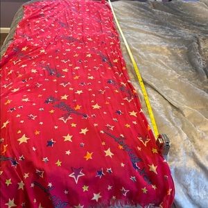 Betsy Johnson star print scarf